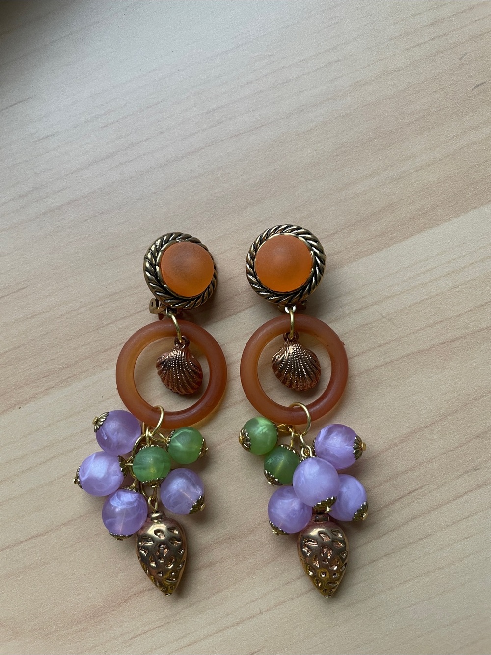 Vintage style CLIPON earrings